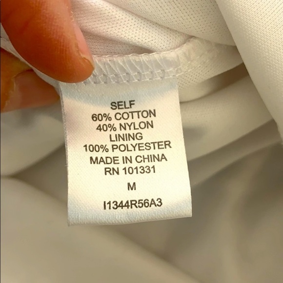 Charlotte Russe Lace Tank White Women’s Dress Medium M Scalloped Edge Lined - Picture 6 of 6